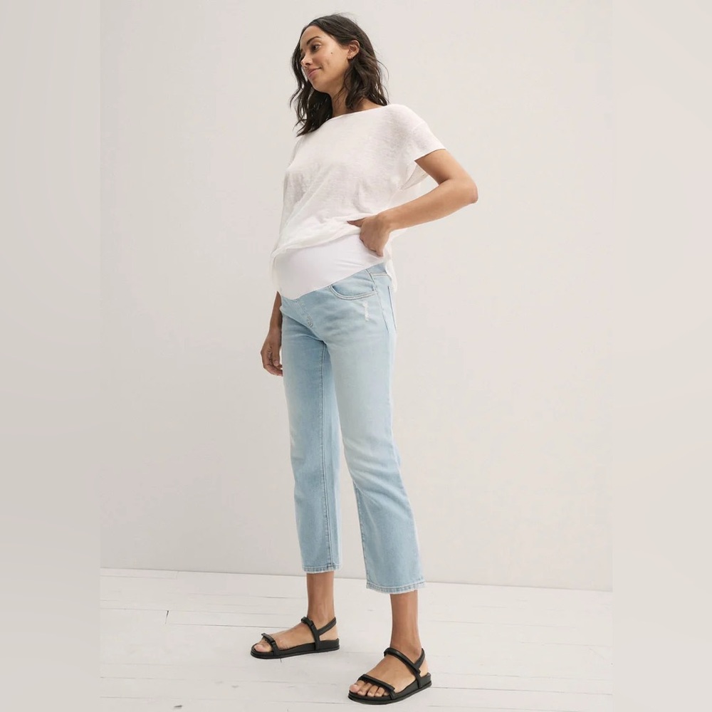 Hatch Over The Bump Straight Leg Maternity Jean